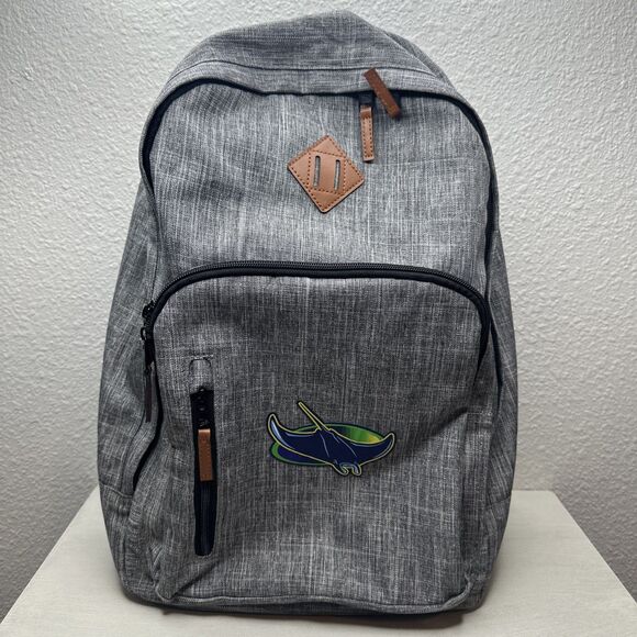 New Era Tampa Bay Rays Gray Full Sized Backpack - Picture 1 of 5